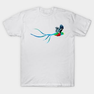 Flying Quetzal in Watercolor T-Shirt